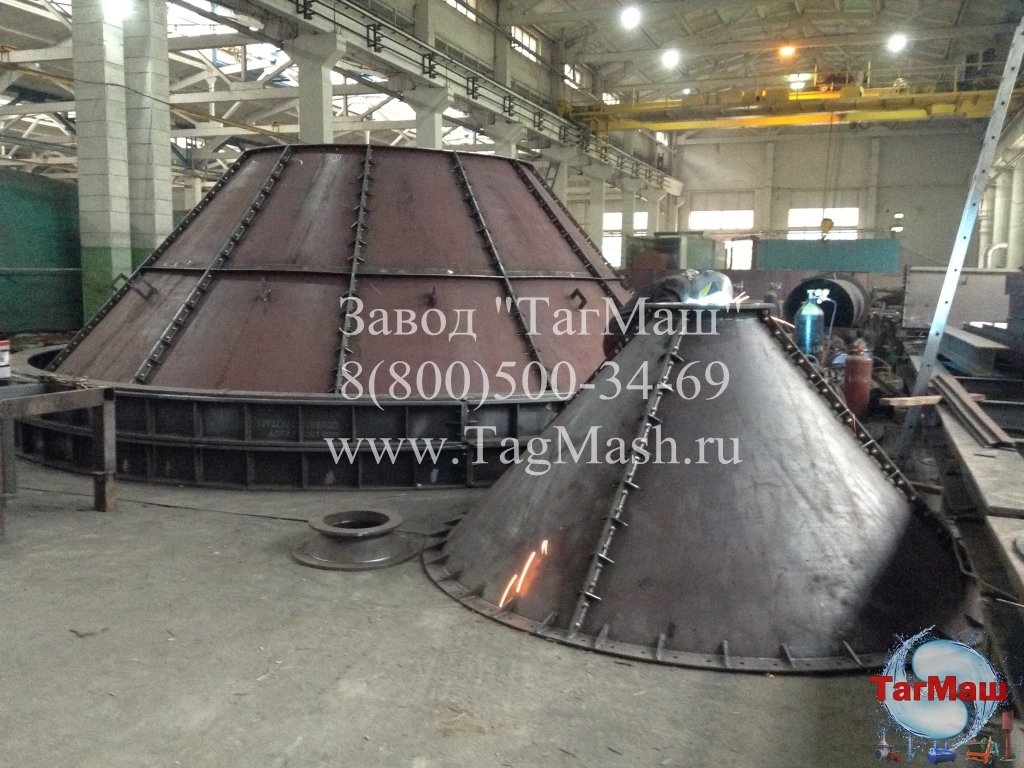 Стальной конус силоса 400 тонн