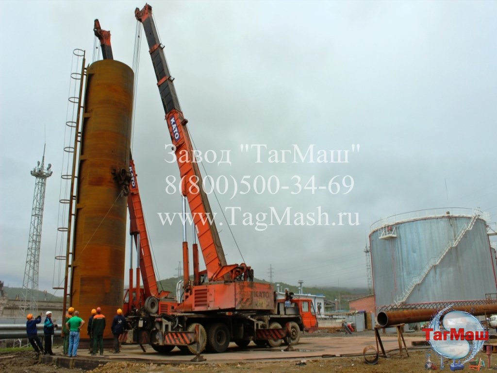 Вертикальный стальной резервуар 500 м³